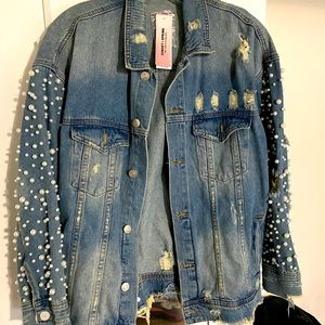 COPY - Sunset in spring Jean jacket from Bloomingdales new